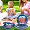 96 Pcs 10th Birthday Video Game Party Supplies 350 GSM Video Game Birthday Decorations Disposable Paper Plates and Napkins Tableware Set for Kids Boys 10th Birthday Gamer Gaming Party Serves 24